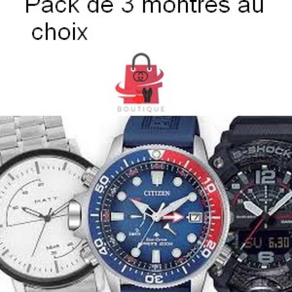 Pack de 3 montres