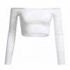 Tops Women Off Shoulder Cropped Tight Blouse Short Sleeve So 3