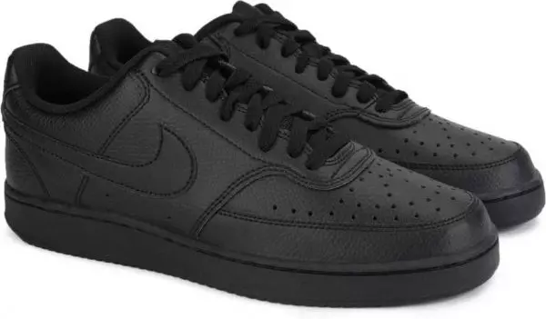 Vue de face Nike Air chaussures baskets Noir