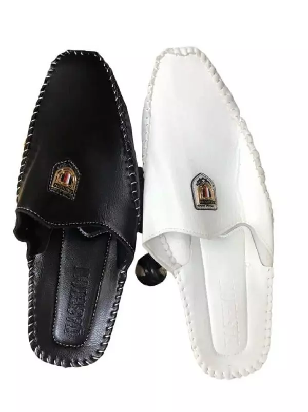 Chaussure sandale homme noir blanc