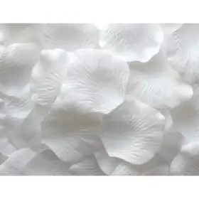 100 pcs Pétales de rose couleur blanche