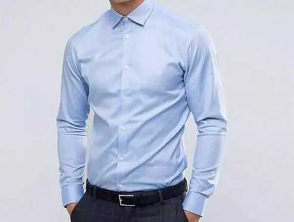chemise homme bleu ciel classe